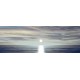 Maggie Olsen"Sunlit Horizon 2"stampe e quadri moderni,fotografia con tramonto in grigio, misure a scelta
