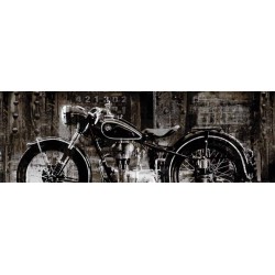 Matthews"Vintage Motorcycle"- Home Decor Art Picture custom wrapped Giclée Canvas