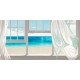 Emerald Seascape,Benson-quadro moderno finestre e tende per Soggiorno o Camera da Letto.Misure e supporti a Scelta