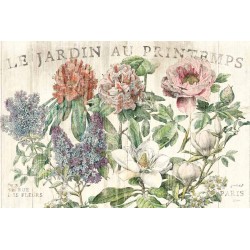 Sue Schlabach"Le Jardin Printemps",quadri moderni con fiori shabby romantica immagine 120 x 80 cm o altro
