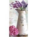 Robinson"Paris Bouquet 2" Vertical Lavender Canvas, 3cm high Stretched and ready to hung up