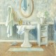 Nai"Victorian Sink 2"quadri moderni bagno, canvas intelaiato 70x70 o altre misure