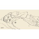 Klimt patterns "Reclined Woman" - Quadro per Camera da Letto in Misure Multiple
