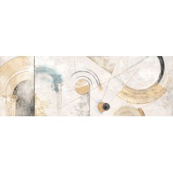 Armenti "Geometrie" quadri astratti post-moderni total-white per arredi moderni o classici