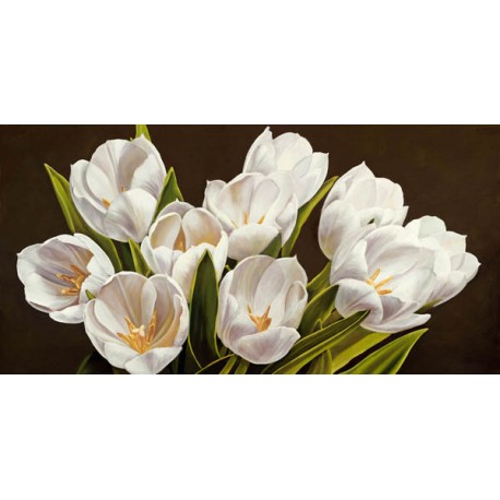 Serena Biffi"Bouquet di tulipani". Magnificent white tulips bouquet picture for Home Decor