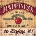 Mc Rae"Happiness"quadri pubblicità vintage con mela 70x70 e altre misure