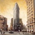 Daniels"The Flatiron Building" quadri vintage con famoso grattacielo di new york
