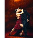 Richard Young "Tango Moment" Author's licensed image with tango dancers in a vertical format