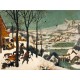 "Hunters in the Snow", Pieter Bruegel The Elder. Well known, museal classic Mountain View in Winter