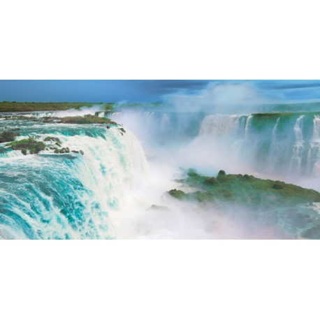 Frank Krahmer - Iguazu Falls Art Poster,Canvas arrotolato o Quadro Pronto con Cascate famose
