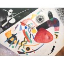 Wassily Kandinsky - Roter Fleck - quadro stampa museale Canvas o Carta Pesante