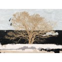Alessio Aprile"Golden Tree"- Home Decor Best Seller with magnificent tree in B&W