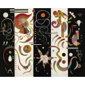Wassily Kandinsky - Striped (Rayé) - abstract masterpiece with On Demand Size and stuff.