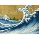 "The Big Wave"Hokusai,Quadro Pronto con Stampa Fine Art per Soggiorno, Ufficio o altro
