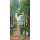 Monsted "Country Path"- HQ Original print for trompe l'oeil effect design. Canvas or Paper