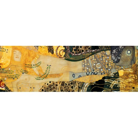 Gustav Klimt "Serpenti d'Acqua 1 (detail)" - Quadro Classico Originale per Soggiorno o Capezzale