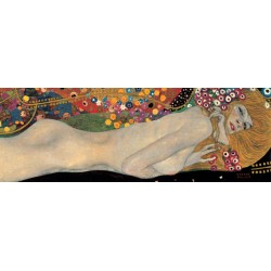 Gustav Klimt "Serpenti di Mare 2 (detail)" - Quadro Classico Originale per Soggiorno o Capezzale