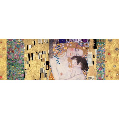Klimt Patterns "3 Ages Deco Panel" - Modern rendition from the Klimt's Classic,for Living or Bedrooms