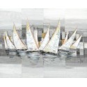 Luigi Florio "Regata" - Author's White and Grey Image for every room. Size by choice