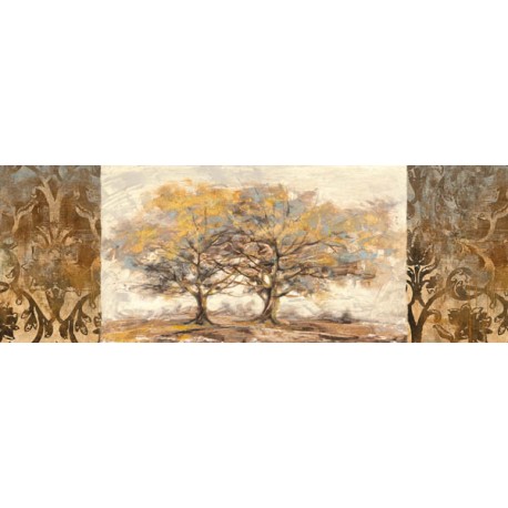 Golden Trees, Lucas ,pictorial image in a shabby style for living or bed room decor