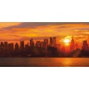 Shaun Green "Sunset over Manhattan" quadri moderni tramonto su new york per salotto o camera