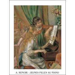 Renoir - Jeunne fille au piano poster