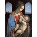 Leonardo Da Vinci - Madonna e Bambino Gesù .Stampa Museale del Celebre Quadro Classico per Capezzale