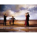 Ron Di Scenza"dance with mee" figure ready stretched Art Picture with Woman and water