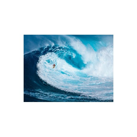 Pangea Images Surfing the big wave, Tasmania Quadro Pronto con Stampa Fine Art per Soggiorno, Ufficio o altro