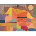Paul Klee Joyful Mountain Landscape, Quadro con Stampa Originale Fine Art per Soggiorno, Ufficio o altro