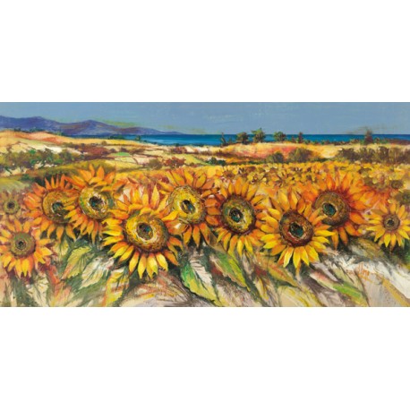Florio Luigi - field of Sunflowers