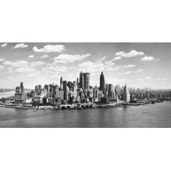 Anonimo "Costa di Manhattan" Quadro con Stampa Alta Risoluzione con New York in Misure Multiple e Grande Formato