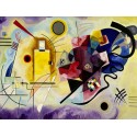 Wassily Kandinsky "Yellow, Red & Blue" Quadro Pronto con Stampa Fine Art per Soggiorno, Ufficio o altro