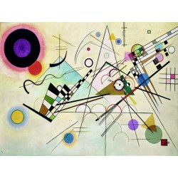 Wassily Kandinsky - Composition VIII Quadro Pronto con Stampa Fine Art per Soggiorno, Ufficio o altro