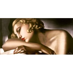 De Lempicka "Dormeuse" - Capezzale Moderno d'Autore su Canvas da Artigianato Veneziano