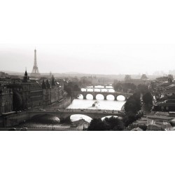 Bridges over the Seine River,Parigi. Stampa Alta Risoluzione