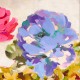 Colorful Jewel II Quadro con allegri fiori colorati - Stampa d'Autore su Tela Cotone per Soggiorno o altro