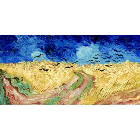 Van Gogh"Campo di grano"-Stampa d'Autore con Misure a Scelta e su Supporti Diversi