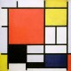 Mondrian-Linee e Colori,Stampa d'Autore Originale con Supporti e Misure Personalizzate