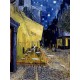 Vincent Van Gogh "Terrazza del Caffe' di notte"-Stampa ad Alta Risoluzione su Supporti Diversi con Misure a Scelta