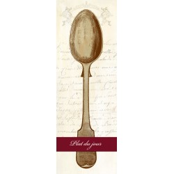 Remy Dellal-Plat du Jour,Vertical Design Picture with Spoon, for Luxury kitchens or breakfast rooms