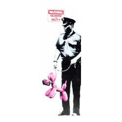 Bansky(attributed to)-Los Angeles, Graffiti Street Art Picture with Policeman