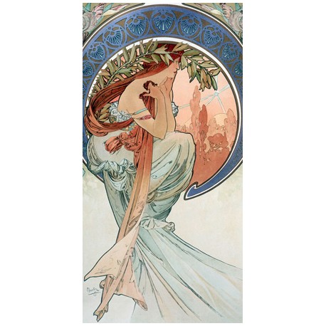 Mucha"Poetry"-Classical Author's Fine Art Picture for Home Decor