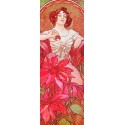 Mucha-Ruby.Classical Author's Fine Art Picture for Home Decor.Wide set of customizations, available