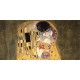 Gustav Klimt-Il Bacio. Stampa Fine Art su Canvas ad alta risoluzione in Misure Multiple per Soggiorno o Camera