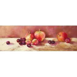 Nel Whatmore-Cherries an Apples quadro con mele e ciliege