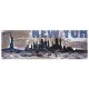 New York-Levorato - Haindpainted picture on raw Juta
