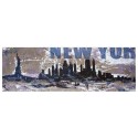New York-Levorato - quadri moderni fatti a mano su Juta Grezza, Copia Unica