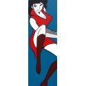 Fujiko Color Lupin III-Monkey Punch - Stampa verticale Ritoccata a Mano Originale