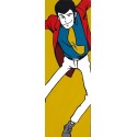 Color Lupin III-Monkey Punch - Stampa verticale Ritoccata a Mano Originale